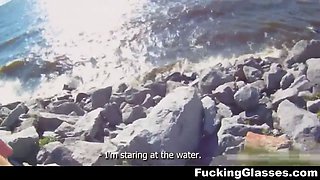Fucking glasses - beach and mall casual xxx