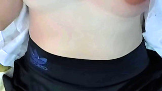 Porn Actress Touches Herself and Shows Her Whole Body