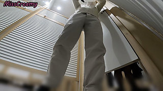 Slutty French Teacher Public Dressing Room Helps Me Cum Voyeur Store Milan - MissCreamy