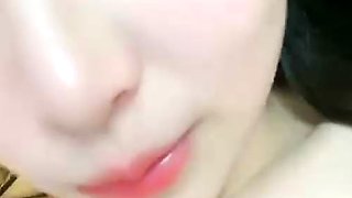 Close up on teen pussy as she pumps it