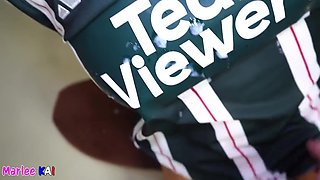 Cum Eating Asian Milf Tied Up & Used