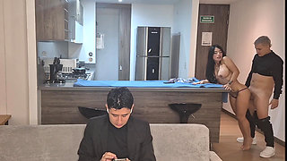 Without Thinking I Fuck My Best Friend's Stepsister While We Watch a Football Game