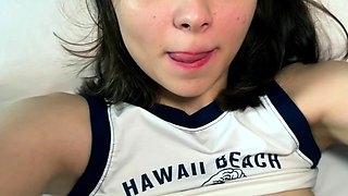 My Sexy Neighbor is Going Crazy. Her  Tiny Pussy Can Barely