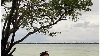 Alone Of The Beach Luna Star Strips Nake And Shakes Her Ass