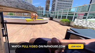 MILF Helps Me Cum at the Pool