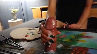 Amateur Wife Petra Big Cock Handjob Cumshot Compilation