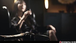 Smoking Hawt featuring Sam Bourne and Emiri Momota's cigarette blowjob trailer