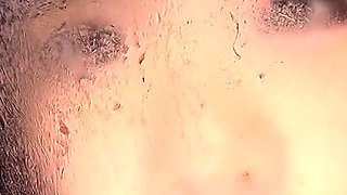 POV Drooling Tongue Kisses on Glass - Reia Hoshino Falls From Rich Girl Princess to Spit Feral, Still in Her College Uniform.