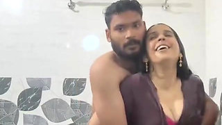 Part 3. Desi Girl Romance with Her Boyfriend in Bathroom