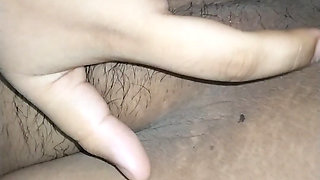 cute girl on sofa fingering pink pussy