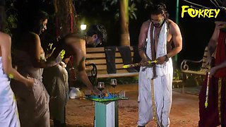 Feel raw Indian passion with a bhabhi's intense festive intimate play