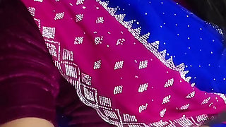 Cumming in Saree