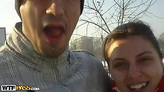 Cute teen girl masturbates in shower