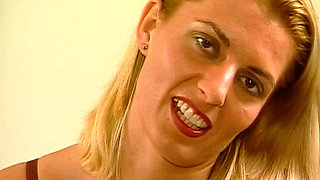 Blonde Babe From Germany Showing Her Perfect Body in Lingerie