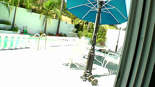 Horny Blonde Slut Gets Hard Anal Fucked, Deepthroats and Pissed on