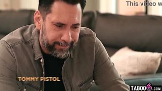 Mature Asian MILF Double Penetrated by Stepson and Stepdad After Blindfold Massage