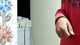 My Stepsister Caught Me Masturbating in the Bathroom