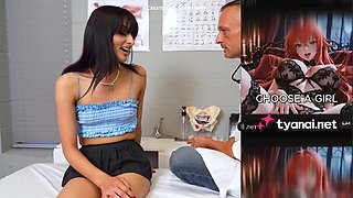 Luscious brunette shares intense first creampie desire