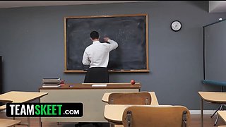 Real teacher is nuts deep inwards his best college girl