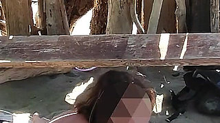 French MILF Handjob Amateur on Nude Beach Public in Greece to Stranger with Cumshot