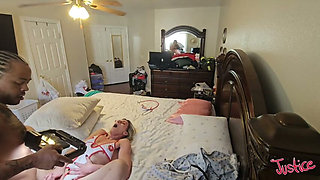 Nurse Charlie Nurses Big Black Cock to Life & Takes Pussy Full of Cum