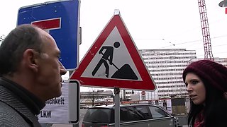 Old grandpa persuades 18 year old german student