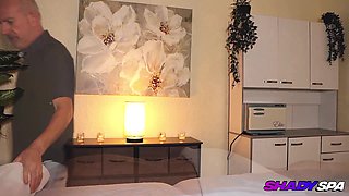 happy Ending mom Handjob Massage