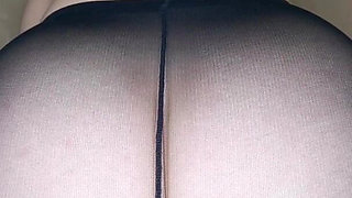 Ass Tease in Pantyhose, Naked & Oil