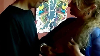 Blonde Mature Lady From France Got Her Heels Licked