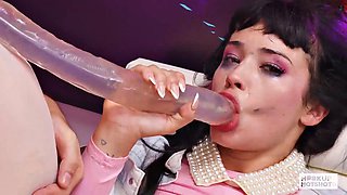 Trinity St Clair Gags Hard On Massive Cock With Dripping Saliva Before Getting Fucked Doggy Style