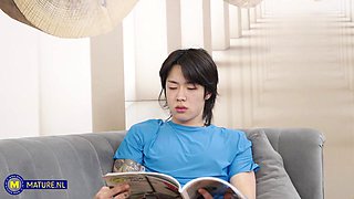 Merce Is A Hot Stepmilf That Seduces Her Stepson To Fuck Her Perfect Body On The Sofa And In Bed