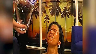 Filthy Slut Gets Pissed on by Multiple Cocks and Fucked Hard