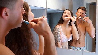 Vip4k. she likes being a slut, and she nails her boyfriend's stepdaddy