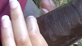 Latina with bouncy tits sucks and fucks black cock