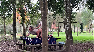 Stepmother Gets Caught Having Sex Outdoors