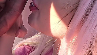 Busty Babe Fucking on the Side of the Road