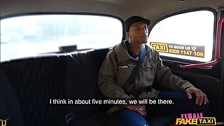 Female faux cab - blondie princess Nathaly Cherie gets her palm on her first Big Black Cock