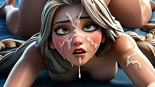Blonde Ass Fucked Hard - Filled with Thick Cum