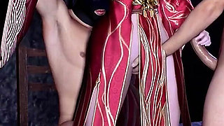 Threesome Animated Curves for Your Pleasure - 3D Animation Hentai