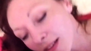 Amateur Russian Girl Facialed at Home