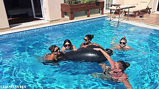 Pool Party with Our Rubber Toy