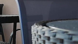 Watching My Neighbor Masturbating on Terrace