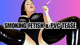 Smoking Fetish Pvc and Pussy Play