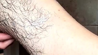 Flexible foot fetish masturbating with feet and hands