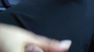 Handjob Risky Car Play - Real Couple