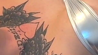 Tatted College Babe Millie Millz & Teddy Tarantino Female Glory Hole