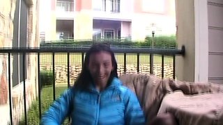Close up Outdoor bdsm dorm handjob outdoor