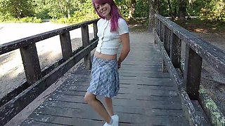 Thong-wearing cutie shows off outside and inside too