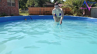 Cleaning My Pool in a Bikini