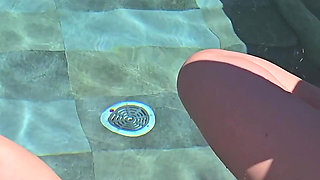 3 Hot Guys Fuck Me by the Pool